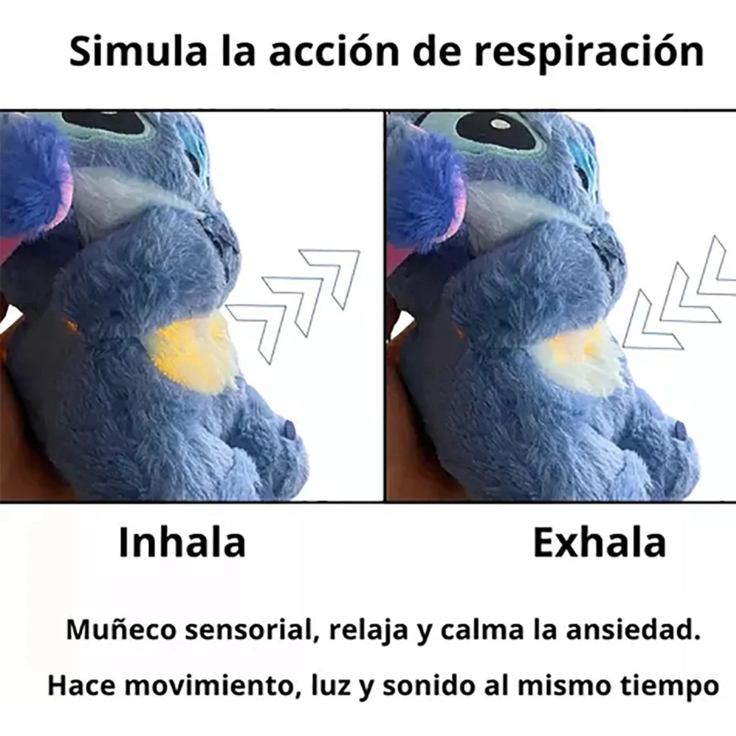 PELUCHE STITCH QUE RESPIRA