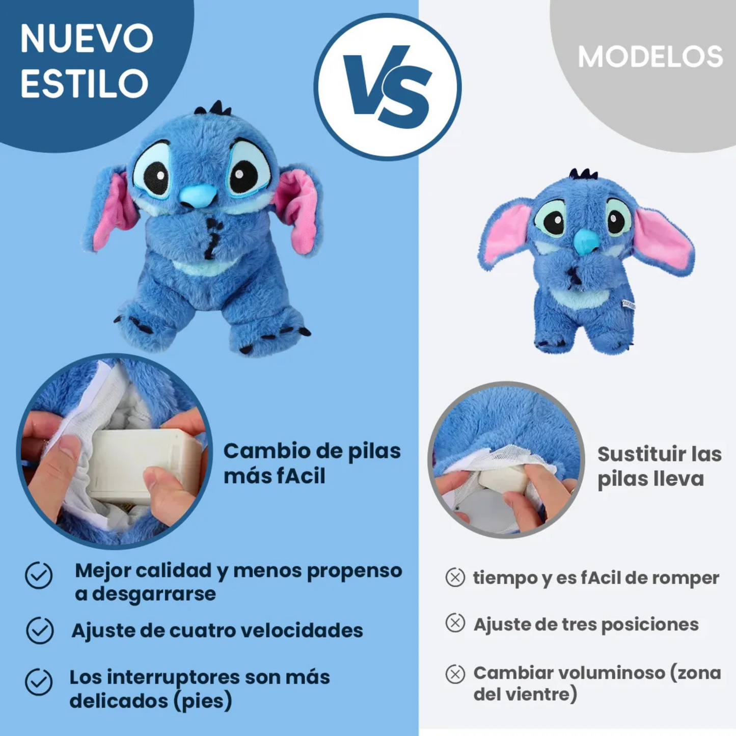 Peluche de Stitch que Respira